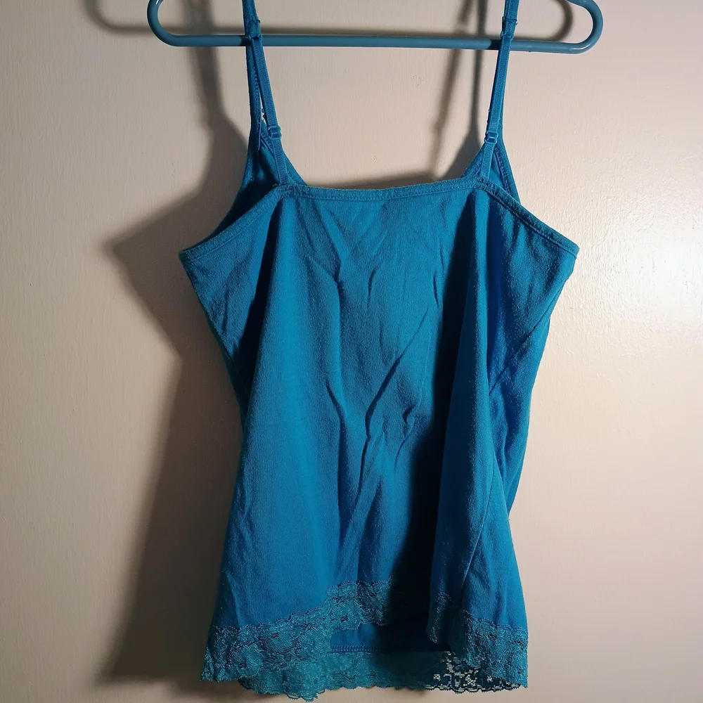 Justice Teal Sequin Camisole Top